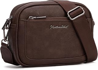 Montana West Crossbody Bags for Women Cow Print Purse Triple Zip Shoulder Handbags with Wide Strap