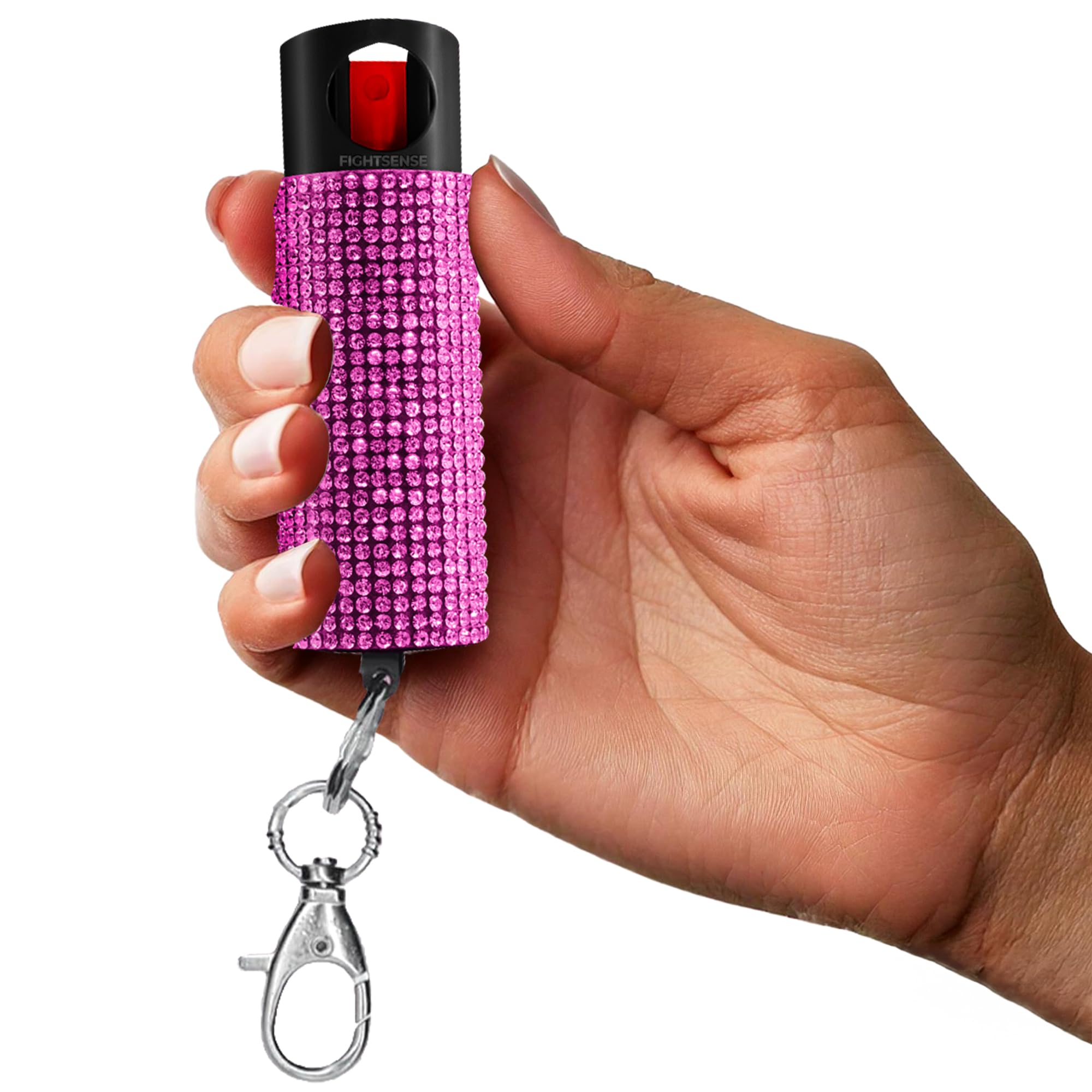 FIGHTSENSE Self Defense Pepper Spray - 1/2 oz Compact Size Maximum Strength Poli