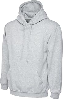Mad Ink Men's Classic Plain Pullover Hooded Sweatshirt (22 Colours)