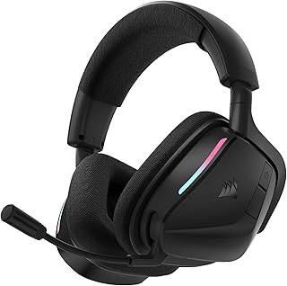 CORSAIR Void v2 Wireless Bluetooth PC PS5 Switch Gaming Headset – Black | Clear Microphone, Dolby Atmos, Lightweight, Up to 70Hr, Fast Charging, 2.4GHz, Effortless Connectivity, PS4, Mobile