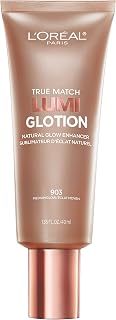 L'Oreal Paris Makeup True Match Lumi Glotion, 903 Medium, 1.35 fl oz | Natural Glow Enhancer, Illuminator Highlighter, Bronzing Drops For a Sun-Kissed Glow For Face and Body