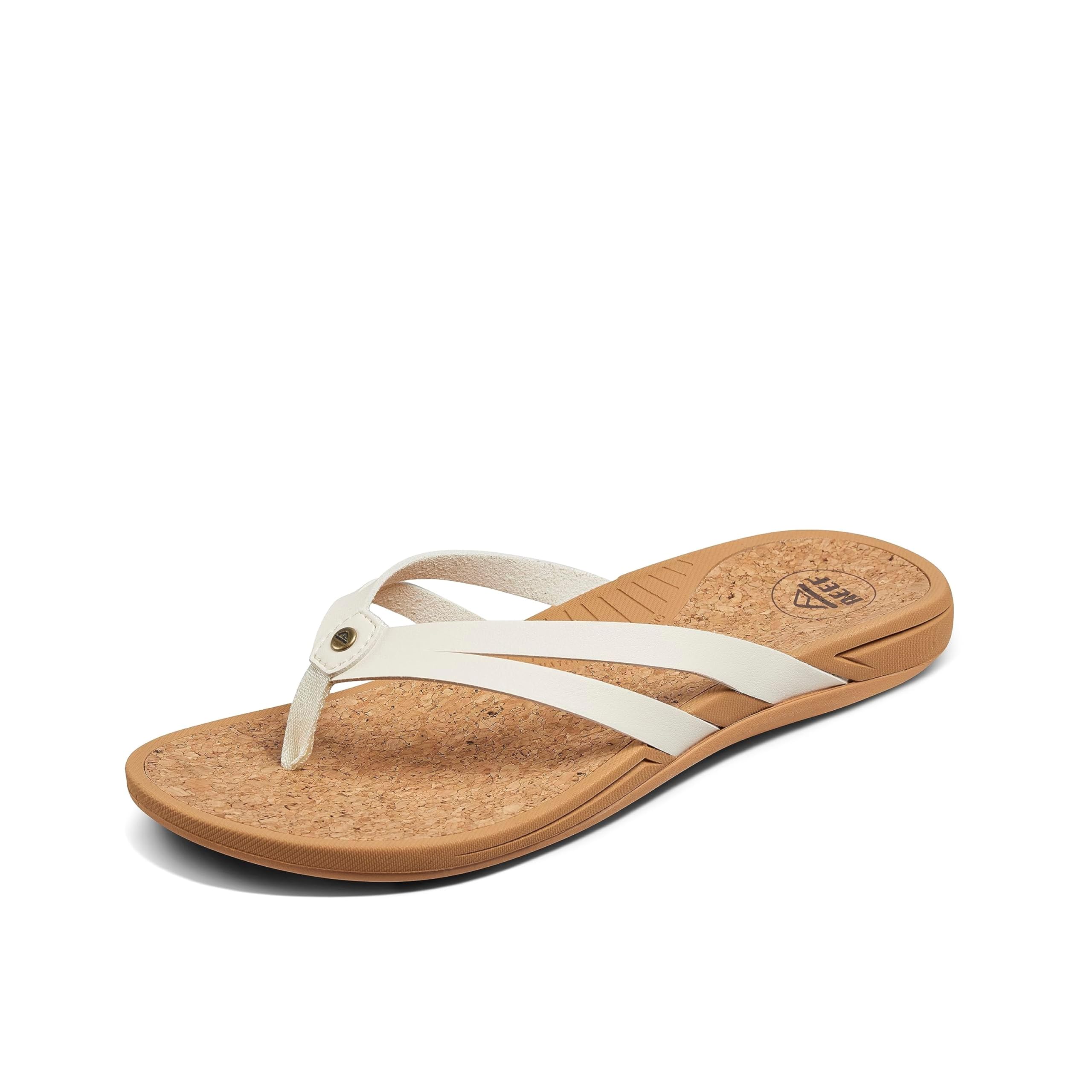 REEF Pacific Joy Women's Flip Flop, Vegan Leather Strap and Soft Cushion Footbed