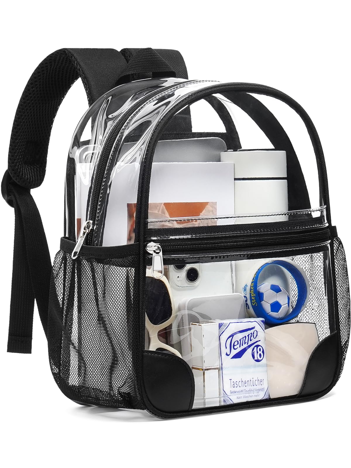 Clear Backpack For Stadium Events, Mini Sports Fan Backpack Clear Bag