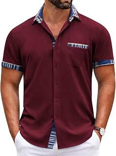COOFANDY Men's Ztj008048 Button Down Shirt