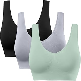 BESTENA Sports Bras for Women, Seamless Comfort Yoga Bra with Removable Pads