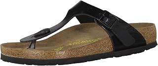 Birkenstock Gizeh, Unisex - Adults Sandals, Black (Black Patent), 7.5 UK (41 EU)