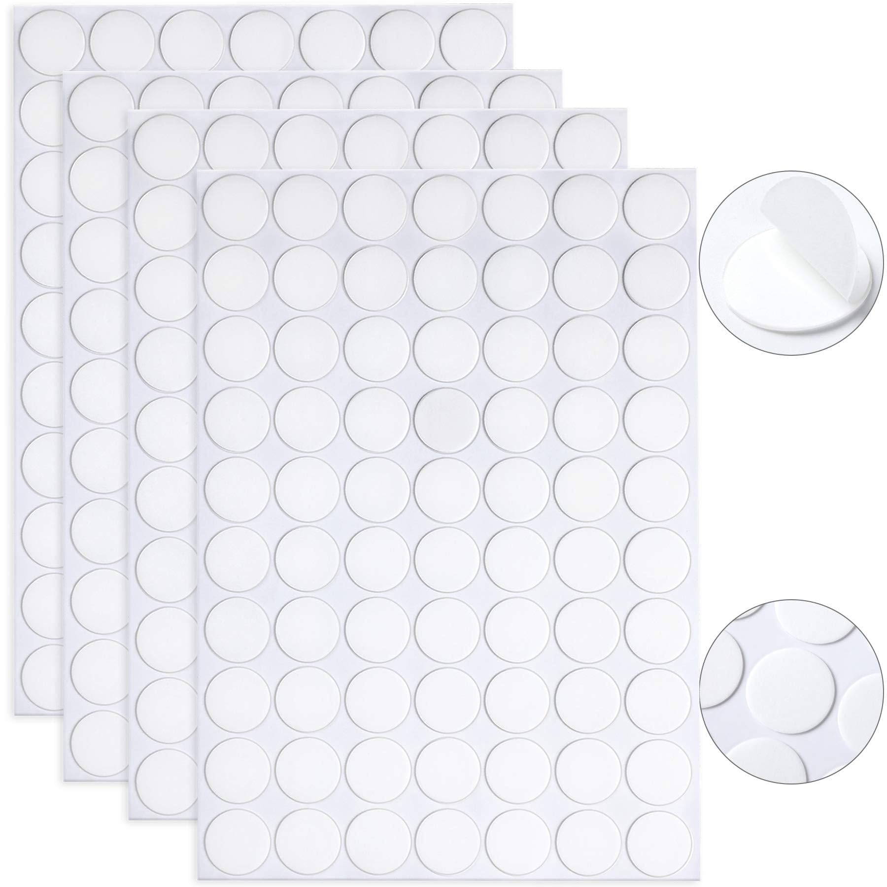 JANYUN Double Sided Sticky Dots Stickers Removable Round Putty Clear Sticky Tack