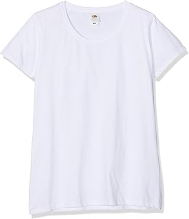 Fruit of the Loom Women's T-Shirt Lady-fit Valueweight Tee, 3 Pack
