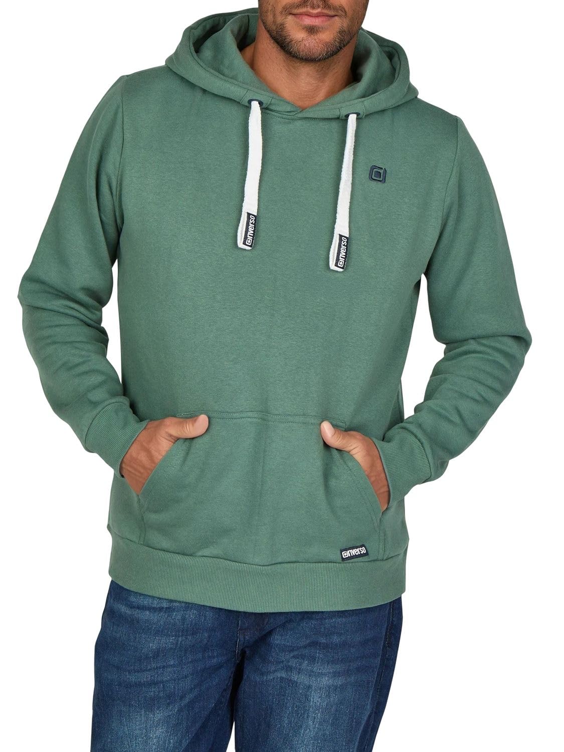 riverso - RivLinus Men's Hooded Sweatshirt with Hood and Kangaroo Pockets Regula