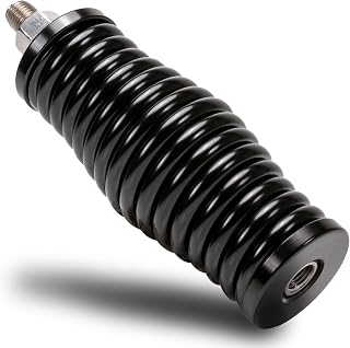 True MODS Black Heavy-Duty Stainless Steel CB Radio Antenna Spring Mount Base [3/8" 24 Thread] for Offroad UTV ATV SxS Side-by-Side 4 Wheeler Polaris RZR Razor Can-Am Maverick X3 Semi Truck Vehicle