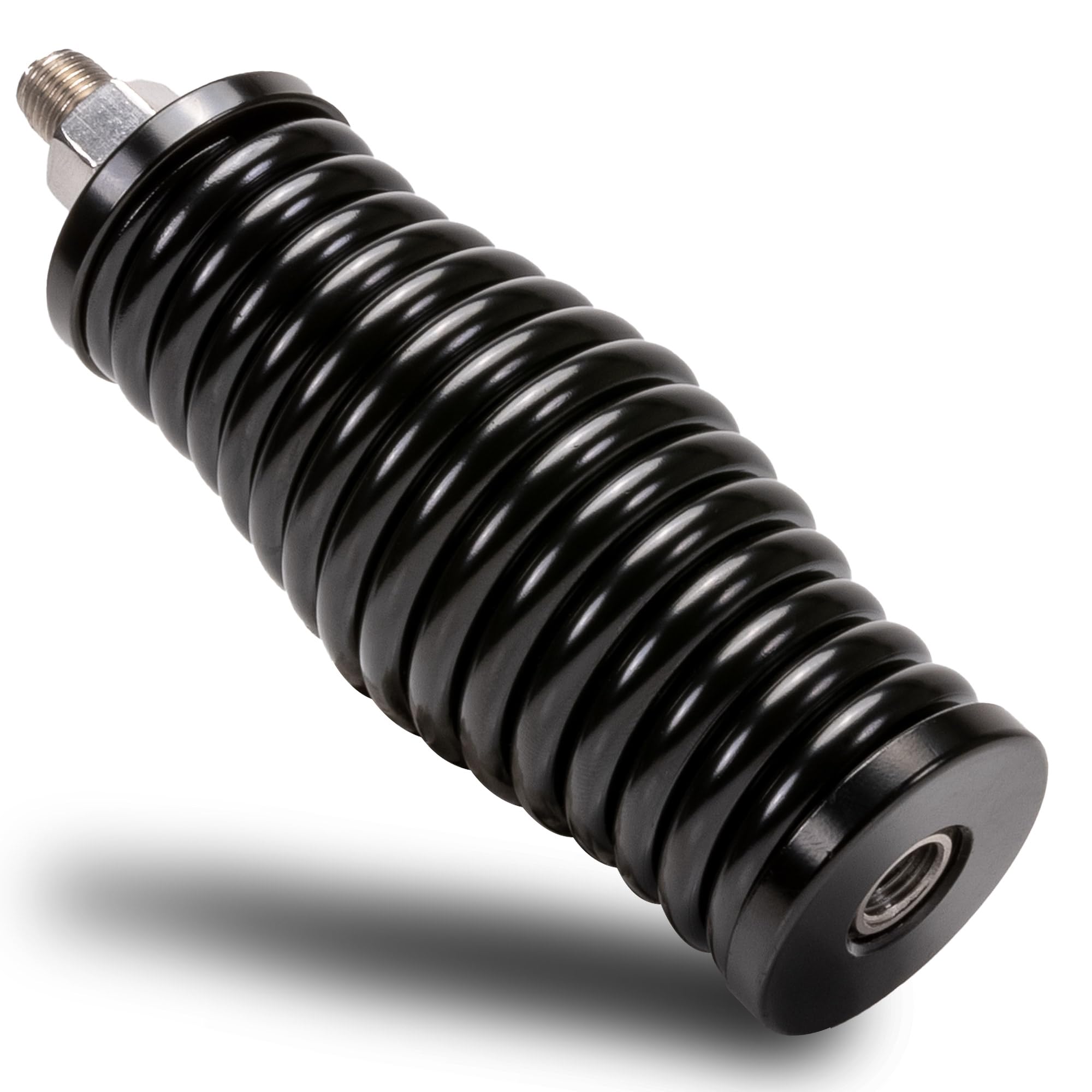 True MODS Black Heavy-Duty Stainless Steel CB Radio Antenna Spring Mount Base [3