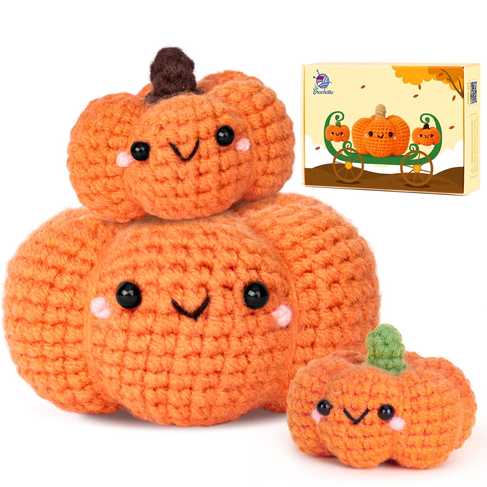 Crochetta Crochet Kit for Beginners, Crochet Starter Kit with Step-by-Step Video