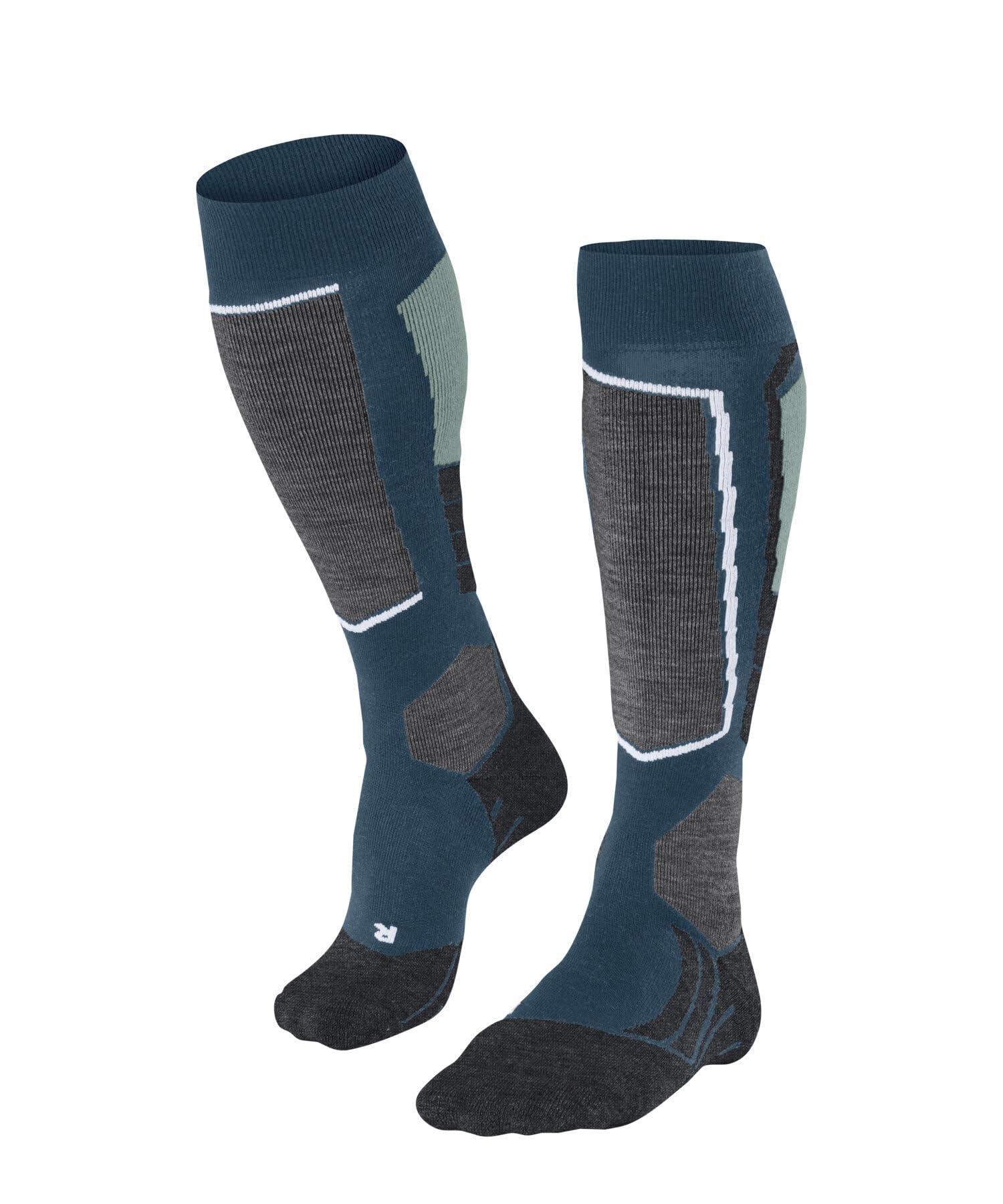 FALKE Men's SK2 Ski Socks Medium Cushioning Shin Padding Anti Blister Warm Breat