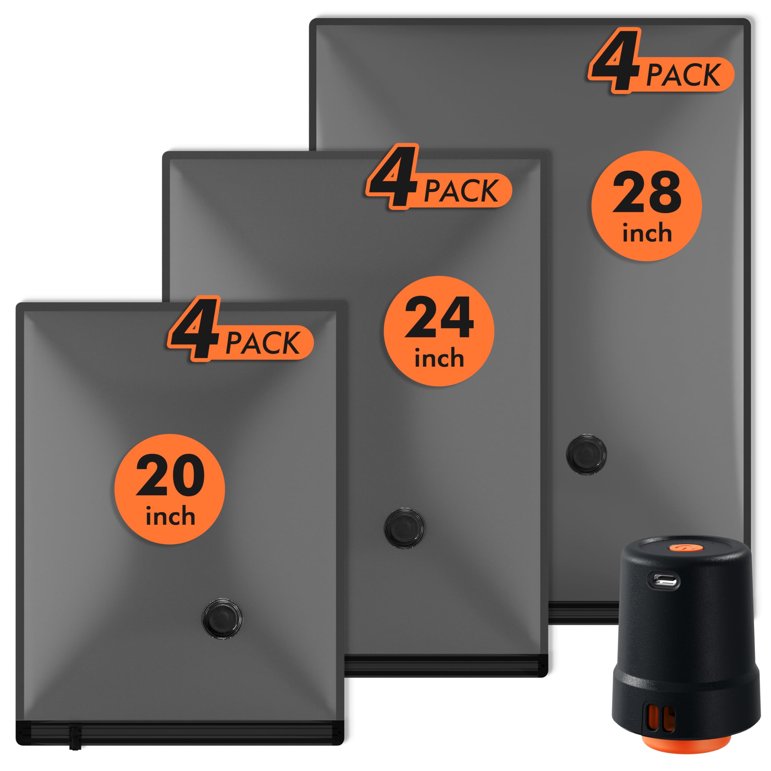 GONGSHI Vacuum Seal Bags for Clothing Travel & Home Storage, Travel Vacuum Bags 