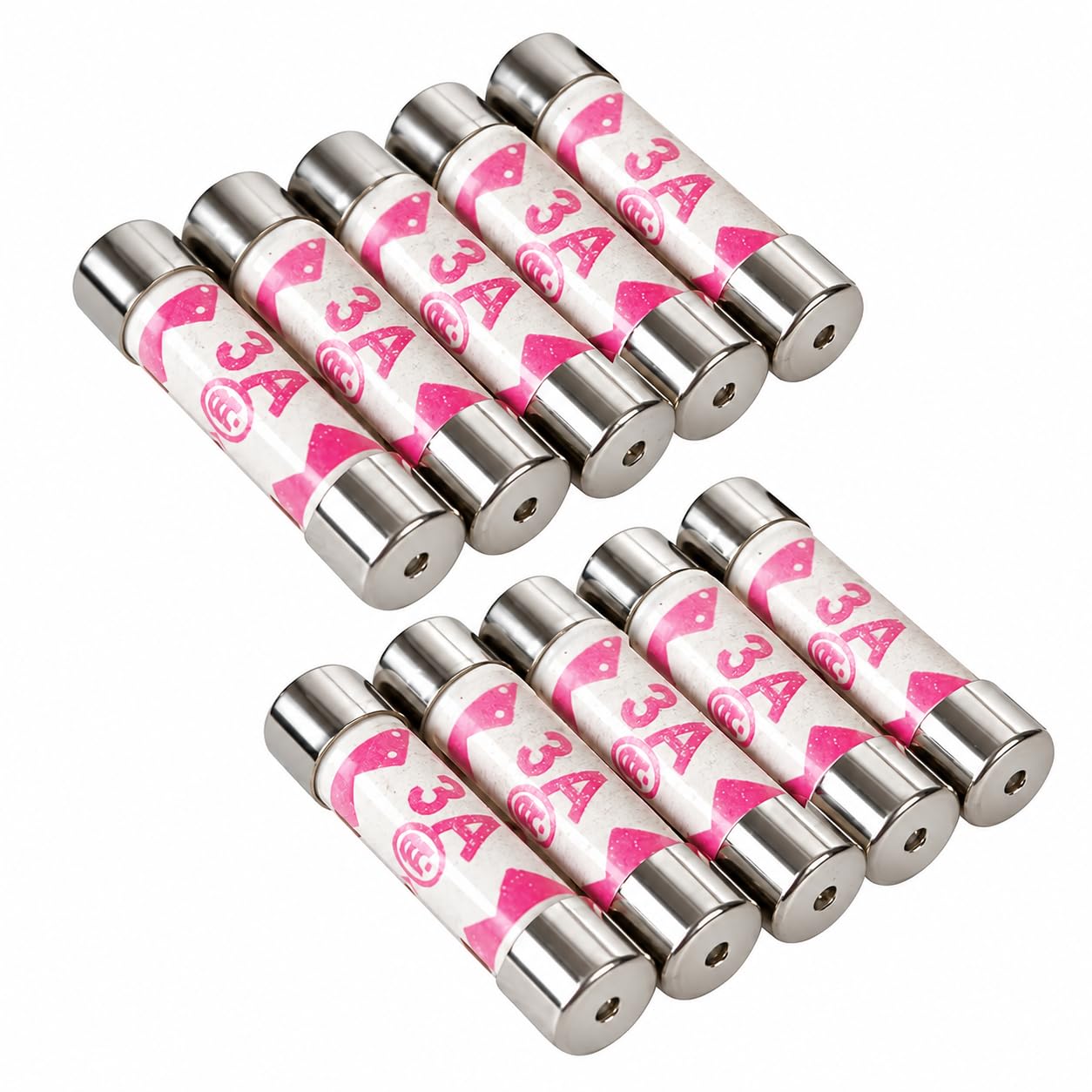 Nartel® BS1362 Fuse Cartridge 3 amp for UK plugs (Pack of 10)