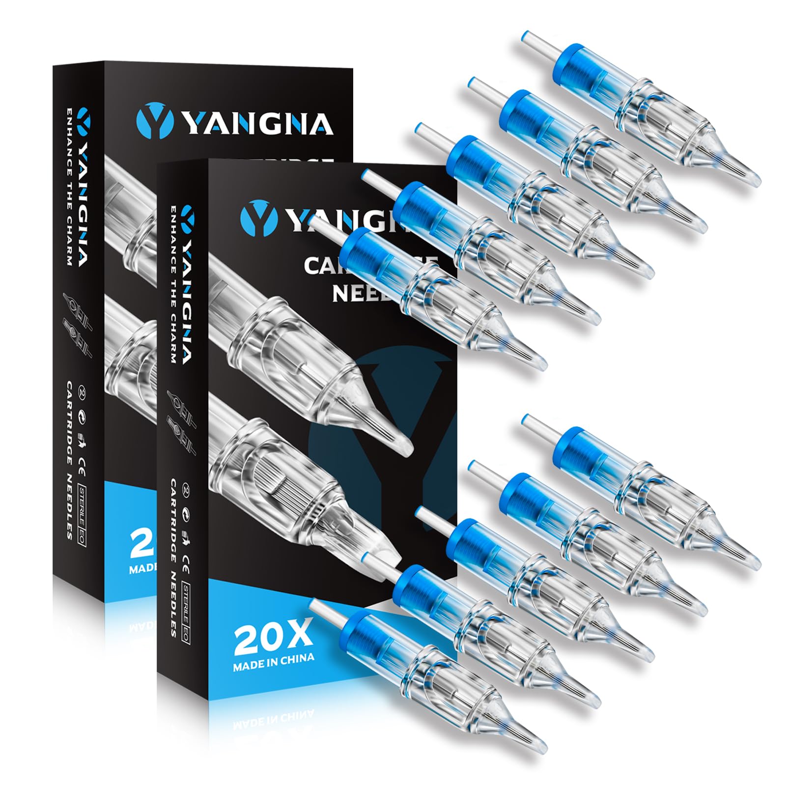 Yangna Mixed 40Pcs #12 5RS 7RS 9RS 11RS Round Shader Assorted for Beginners and 