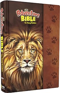 NIrV, Adventure Bible for Early Readers, Hardcover, Full Color, Magnetic Closure, Lion