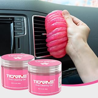 TICARVE 2pack Car Cleaning Gel Car Accessories Car Cleaning Detailing Kits | Car Interior Cleaner Supplies Slime Auto Detail Tools Car Essentials Keyboard Office Laptop Dust Remover Gift For Men Women