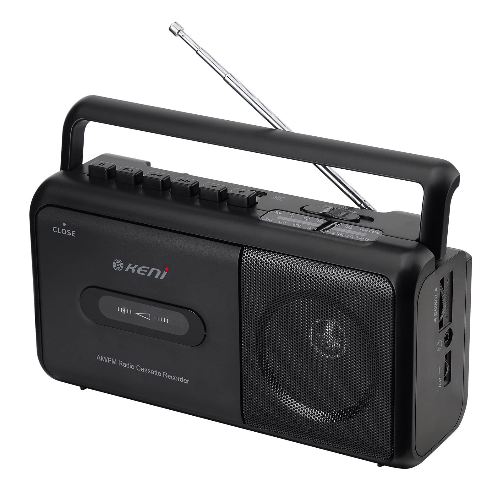 G Keni Portable Cassette Tape Player Recorder, AM/FM Radio Cassette Player with 