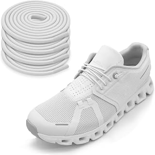 2 Pairs of Slim Stretch Shoelaces for On Cloud 5&6 Running Shoes, 2.5 mm Round Laces Extendable without Tie