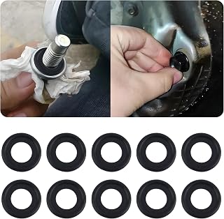 10PCS Oil Drain Plug Gasket Replace OEM#12616850,Sealability M12 Oil Drain Plug Washer Reduced Oil Leakage,Securely Oil Plug Gasket Compatible with Buick Cadillac GMC Chevrolet (M12)