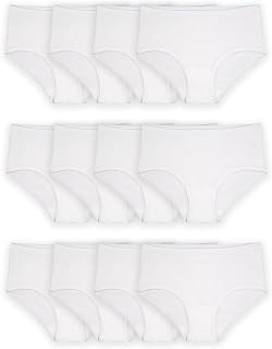 Fruit of the Loom Girls' Cotton Brief Underwear Multipacks