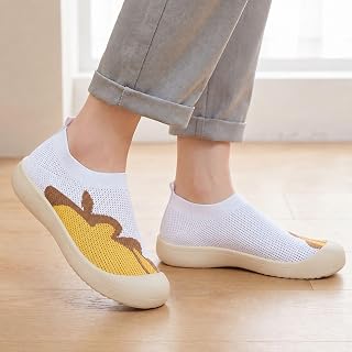 Women Trainers Mesh Breathable Mesh Slip On Lightweight Casual Loafers Daily Wear
