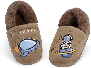 LACOFIA Children's Winter Slippers Plush Slippers for Children