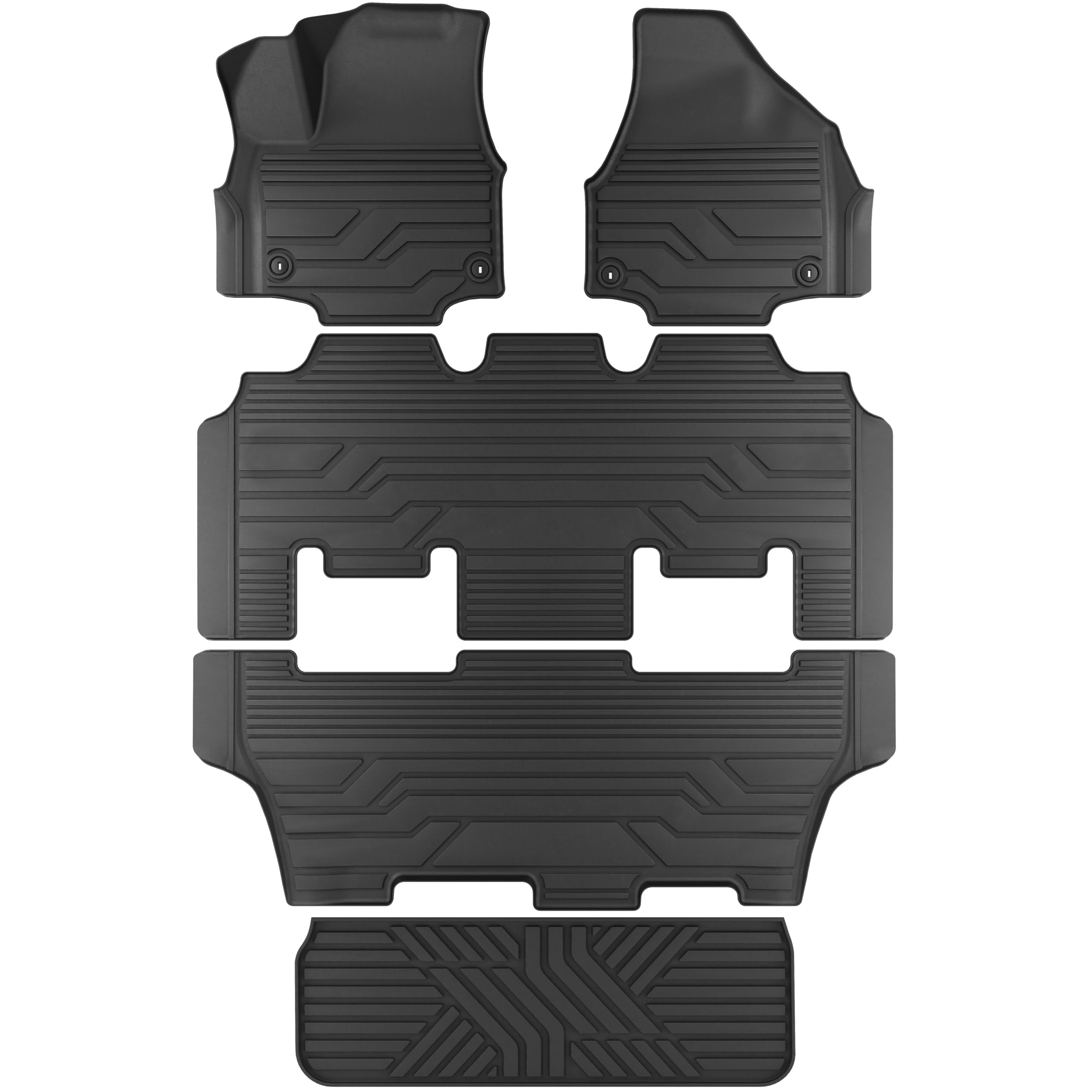 KARPAL Floor Mats for 2017-2026 2027 Chrysler Pacifica 7 Seats (Not Hybrid) | Al