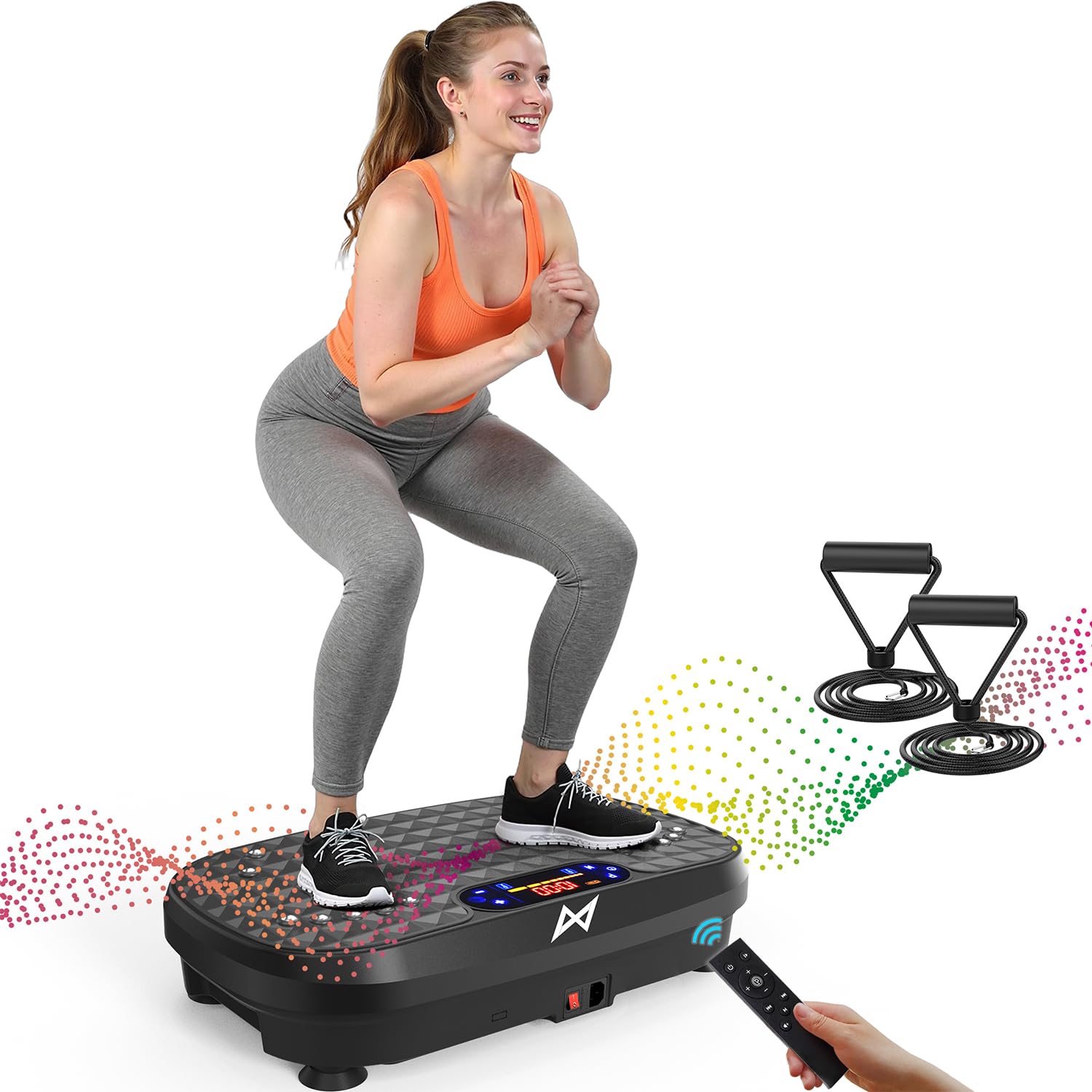 AXV Vibration Plate Exercise Machine Fitness Platform Body Vibrating Board | Cur