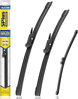 5 PLUS Silicone Windshield Wipers Fits Ford Explorer 2011-2024 (3 PACK) | 26"+22"+11",Long-Lasting Silicone Wiper Blades,All-Weather Durability,Streak-Free Wiping,Clear Visibility in Harsh Weather