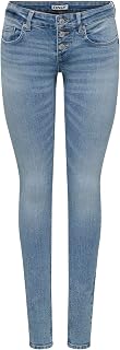 ONLY Onlhush LW Skinny Button Fly DNM – Onlhush LW Skinny Button Fly DNM – Smart Casual – Women's