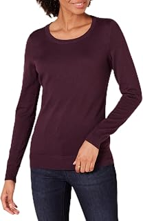 Amazon Essentials Women's Lightweight Long Sleeve Crew Neck Sweater (Plus Size Available)