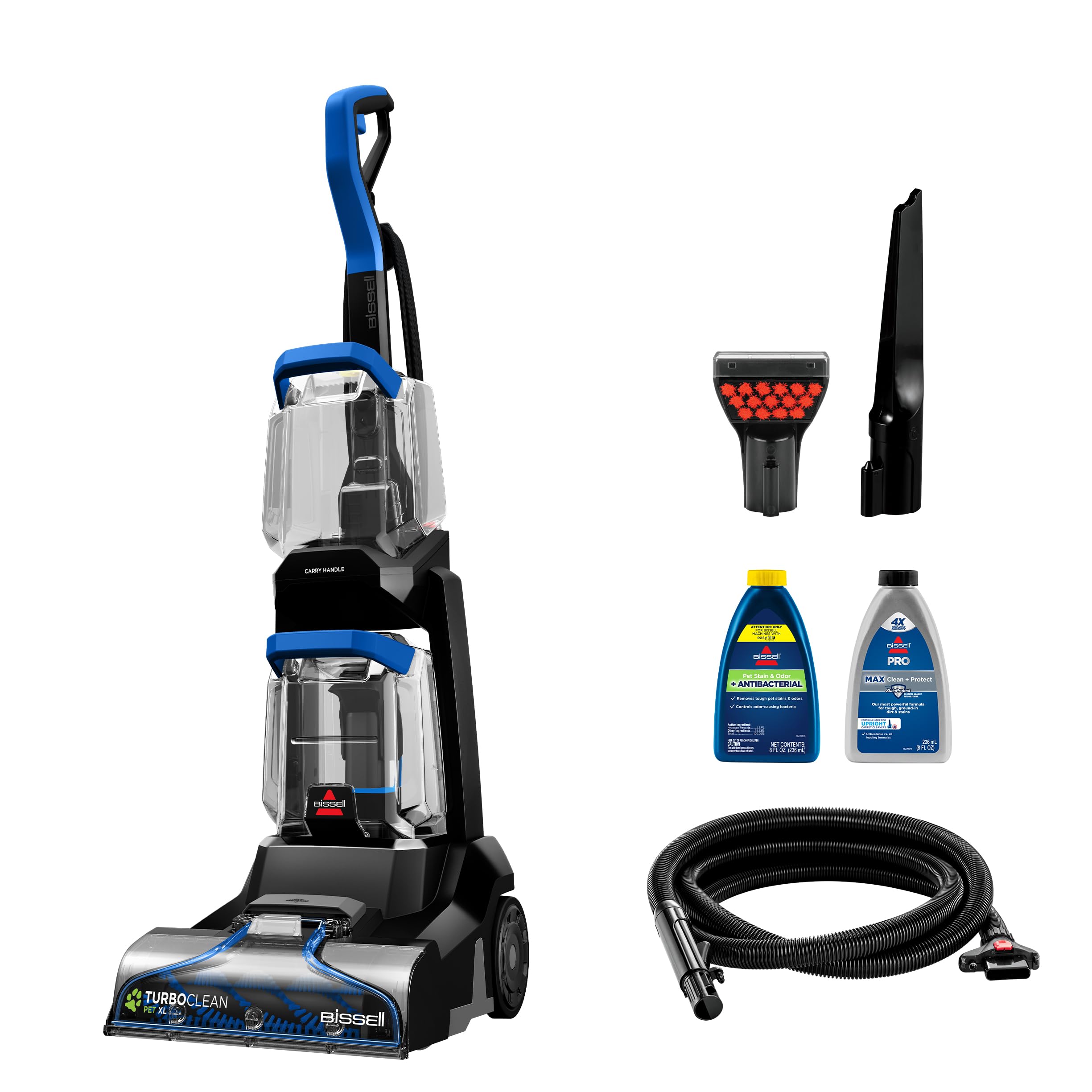 BISSELL TurboClean Pet XL Upright Carpet Cleaner, 3746 | Upholstery tough stain 