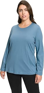 Ulla POPKEN Women's T-Shirt, Crew Neck, Slim, Long Sleeve T-Shirts