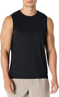 Amazon Essentials Herren Leichtes, Schnelltrocknendes und Feuchtigkeitsableitendes Sport-Muskelshirt aus Tech Stretch, Ärmellos