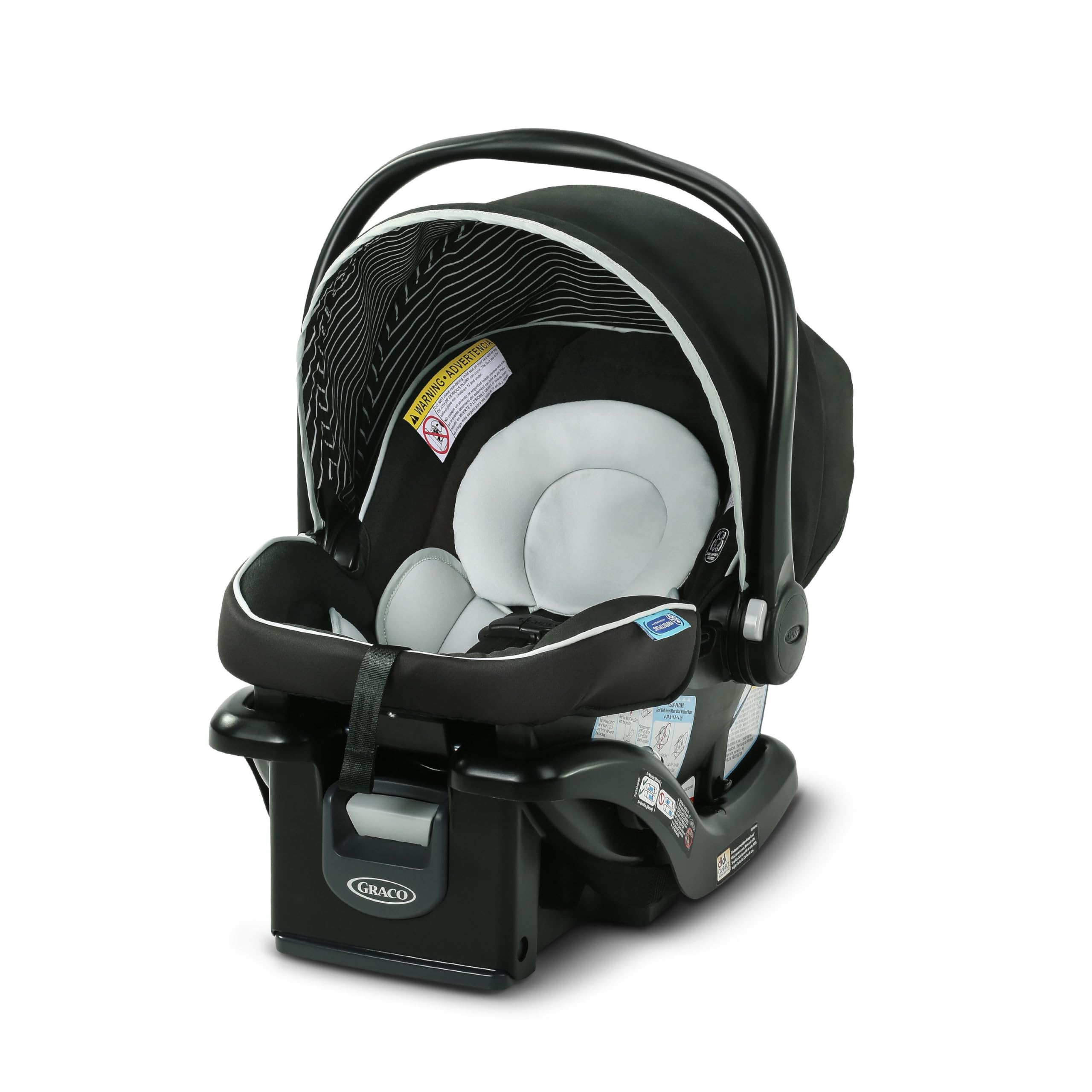 Graco SnugRide Lite LX Infant Car Seat, Studio | Ultra-Lightweight (7.2 lbs), Re