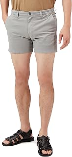 Amazon Essentials Men's Slim-Fit 5" Lightweight Comfort Stretch Oxford Cotton Shorts
