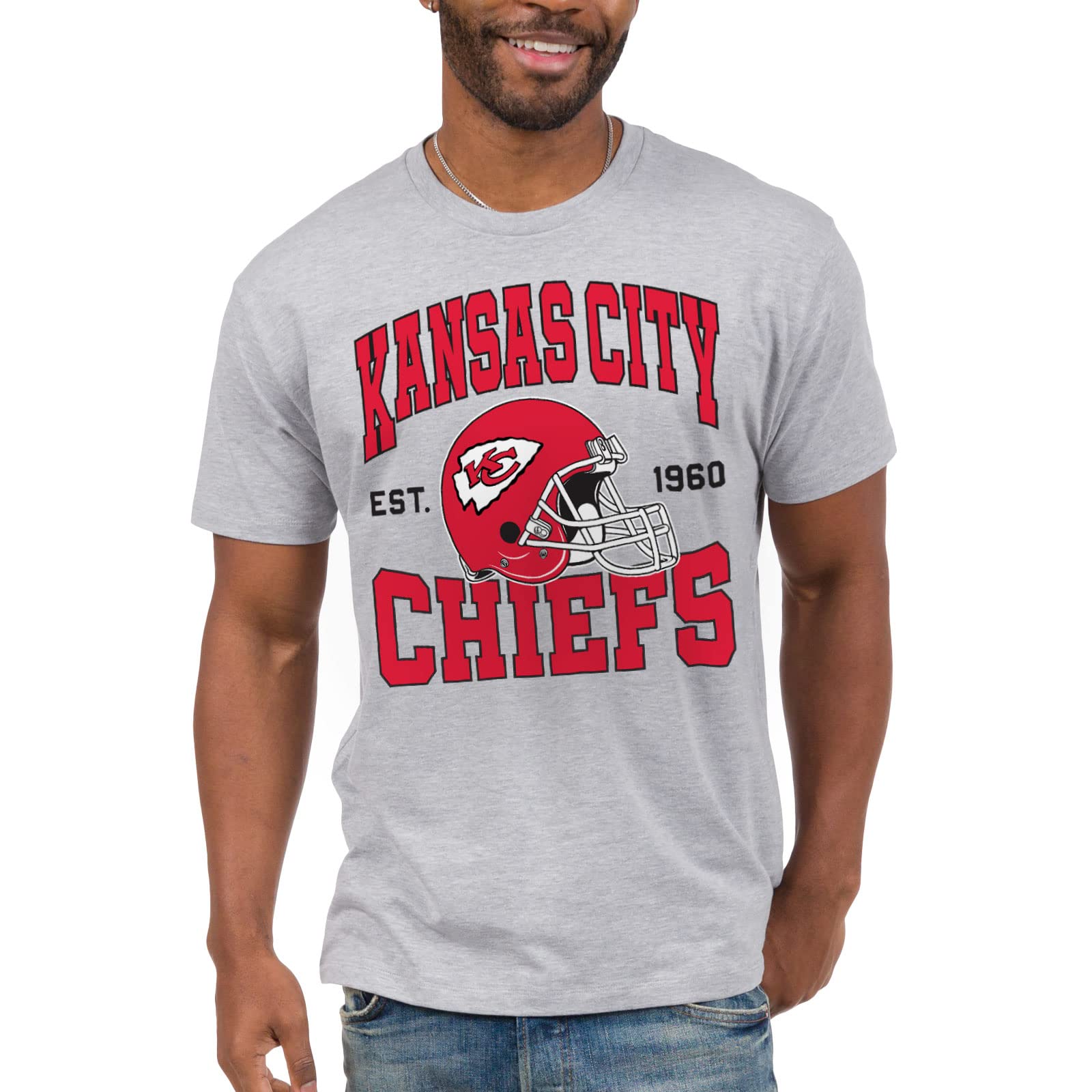 Junk Food Clothing x NFL - Championship Drive - Short Sleeve Fan Shirt for Men a