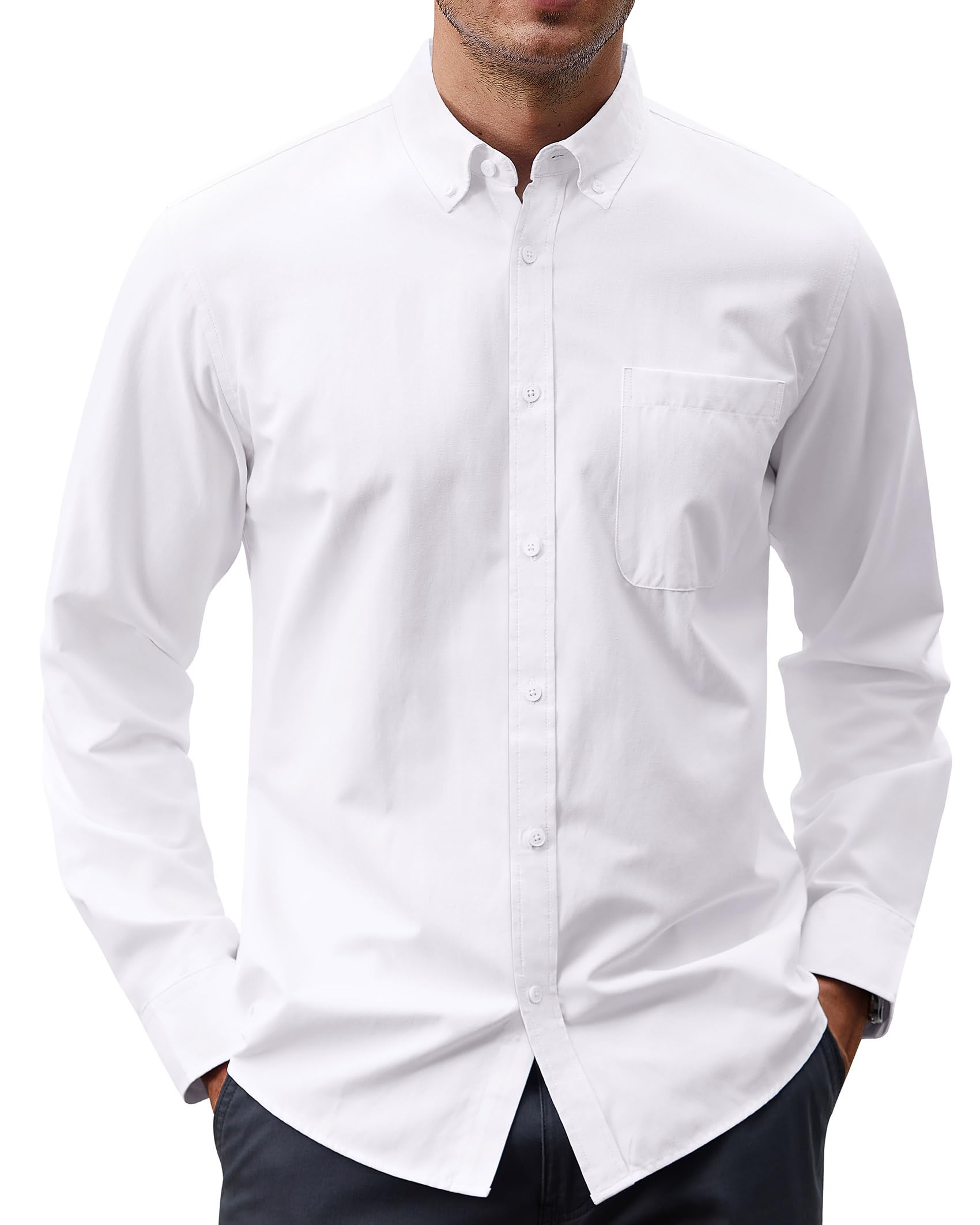 J.VER Men's Linen Shirt Short Sleeve Regular Fit Casual Summer Beach Pocket Navy