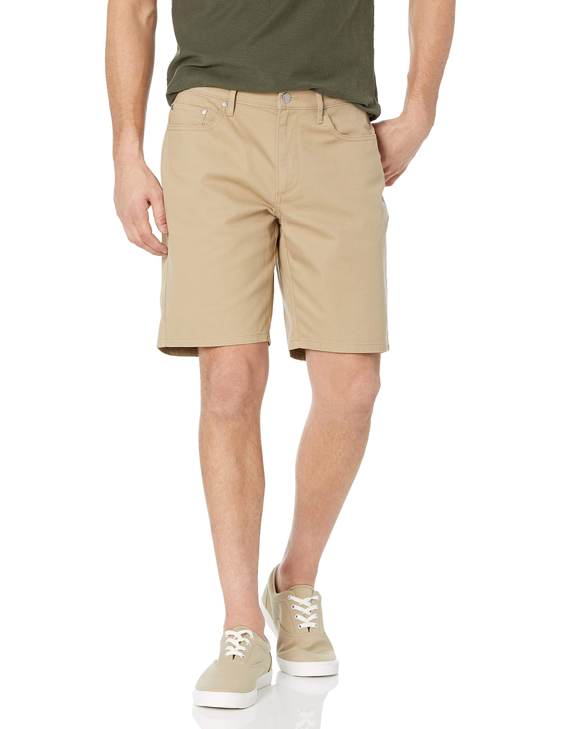 Amazon Essentials Mens Straight-fit 9" Inseam Stretch 5-Pocket Shorts