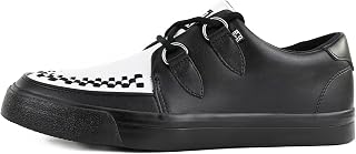 T.U.K. Creeper Sneakers for Men & Women – Leather and Suede Lace Up Shoes with Memory Sole – Punk, Gothic, Rockabilly and Alternative Style