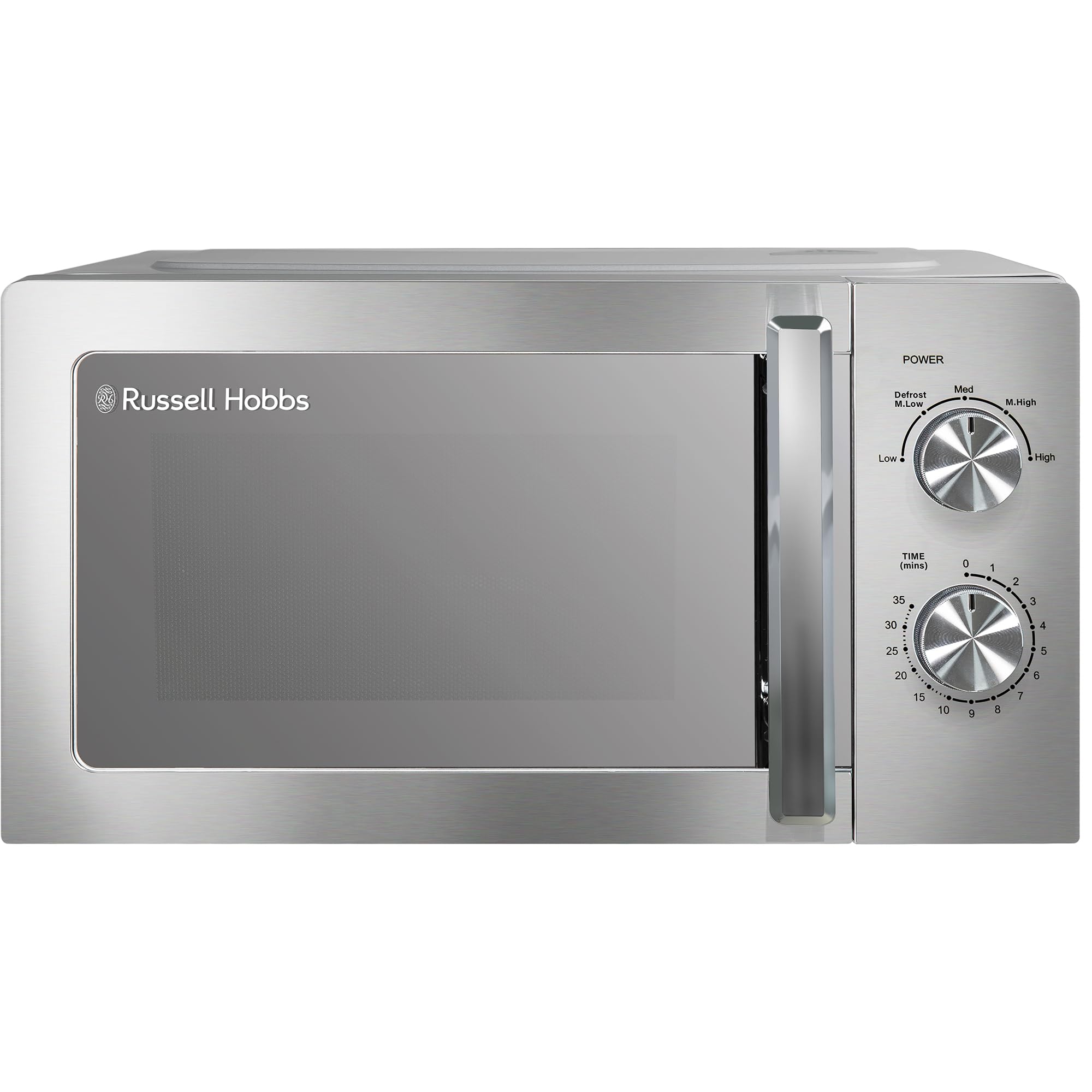 Russell Hobbs Stainless Steel Microwave 20 Litre 800W Solo Manual with 5 Power L