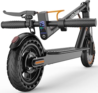 VOLPAM Electric Scooter, 350W/500W Motor, 21/28/40 Miles Long Range | 19 MPH Max Speed, 8.5"/10'' Solid Tire, Lightweight EScooter with Dual Brakes & Lights, APP