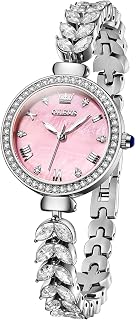 OLEVS Orologio da donna elegante stile gioiello, bracciale con perle