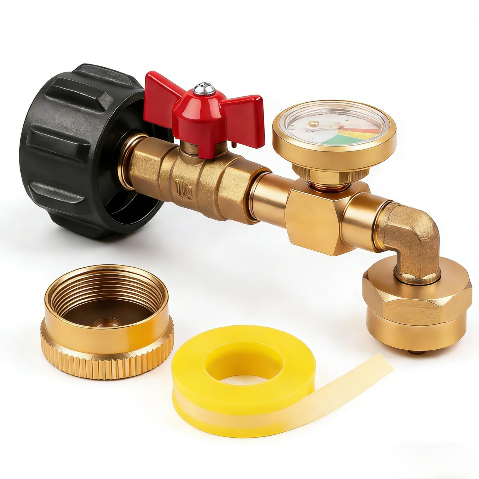 Siasky Upgraded Propane Refill Adapter 20lb to 1lb Converter, Design with Valve 