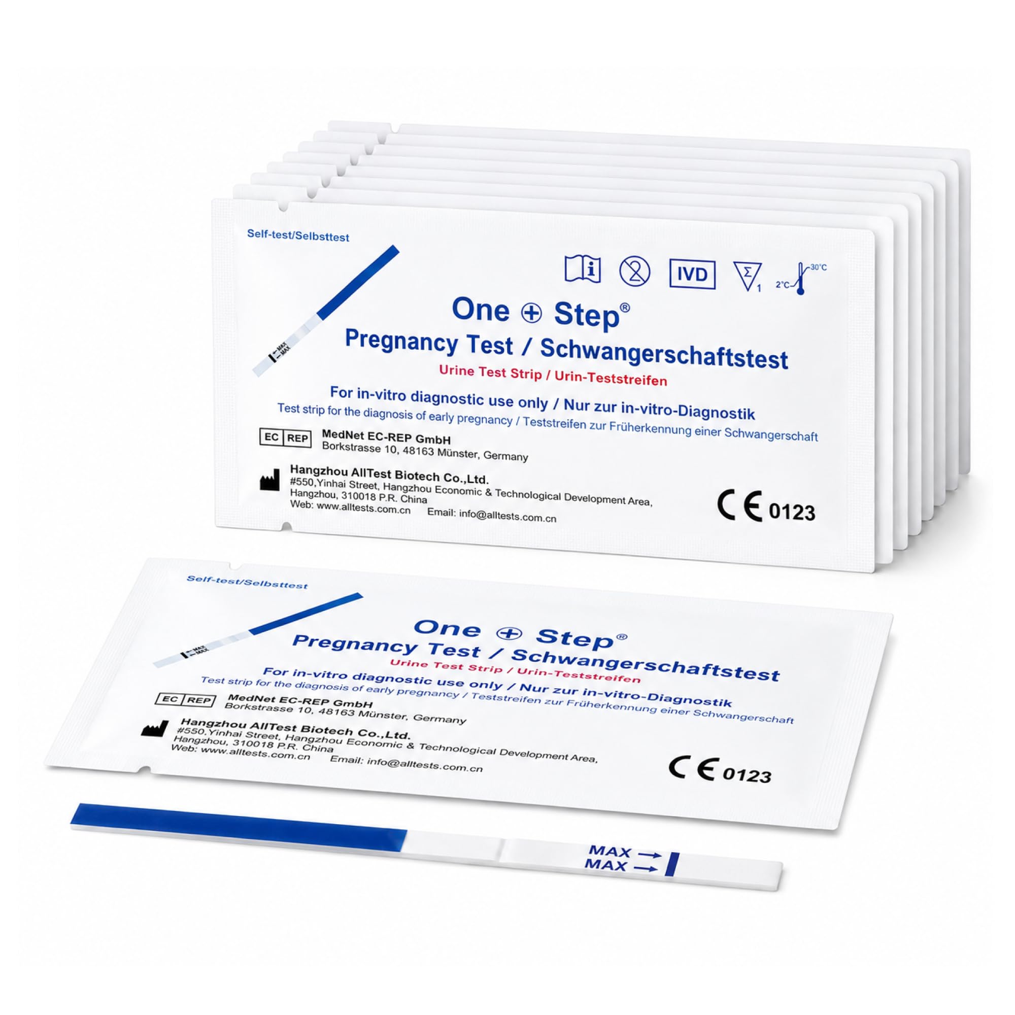 15 x Ultra Early - 10mIU Wide Width 3.5mm Pregnancy Test Strips | Tests up to 6 