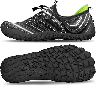CROVA Built-in Heel Grip Kids Water Shoes for Boy Toddler Girl Wide Toe Box