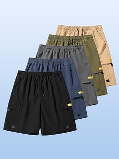 Men's Casual Shorts, One Piece Pack, Breathable Quick Drying, Sports & Outdoor Use, Machine Washable, All-Season Wear