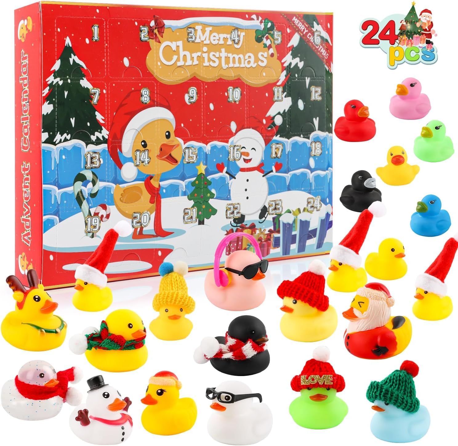 SULOLI Advent Calendar 2026 Kids,Rubber Duck Advent Calendar 2026 Christmas Nove